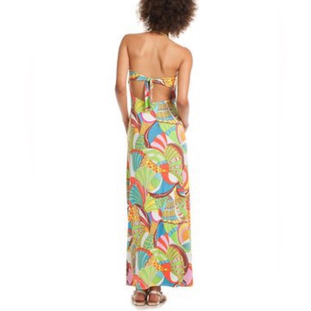 Trina Turk Santa Cruz Halter  Maxi Cover Up Dress - Picture 6 of 10